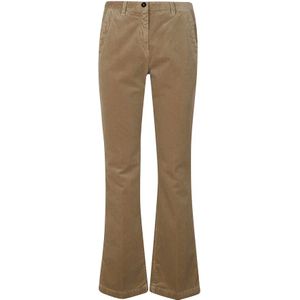 Massimo Alba, Dames, Broeken, Beige, Maat: M
