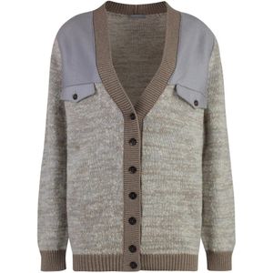 Malo, Dames, Truien, Beige, Maat: XS Kasjmier,