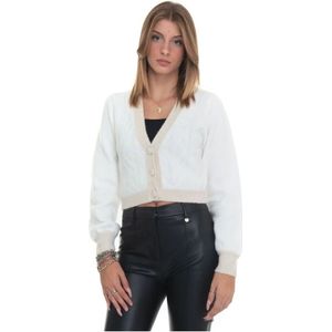 Liu Jo, Dames, Truien, Wit, Maat: S Wol,