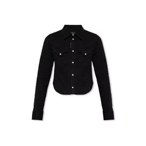 Dsquared2 Geknipt shirt , Black , Dames , Maat: S