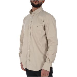 Eden Park, Heren, Overhemden, Beige, Maat: M Katoen,