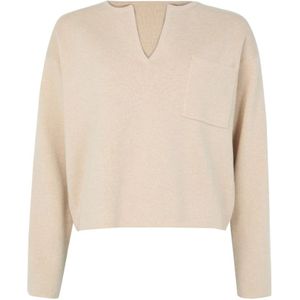 Max Mara, Heren, Truien, Beige, Maat: S Wol,
