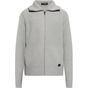 Dolce & Gabbana, Heren, Truien, Grijs, Maat: S Wol,