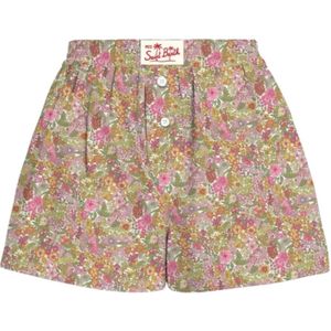 MC2 Saint Barth, Dames, Korte broeken, Veelkleurig, Maat: M Katoen,