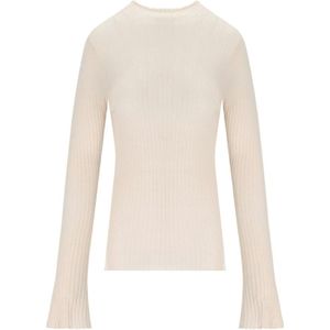 Cruna, Dames, Truien, Wit, Maat: XL Wol,