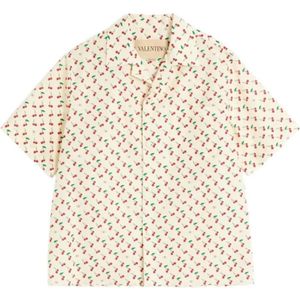 Valentino Garavani, Heren, Overhemden, Beige, Maat: M