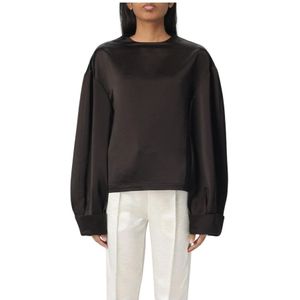 JW Anderson, Dames, Tops, Zwart, Maat: XS Satijn,