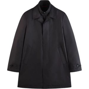 Fay, Heren, Mantels, Zwart, Maat: 2XL
