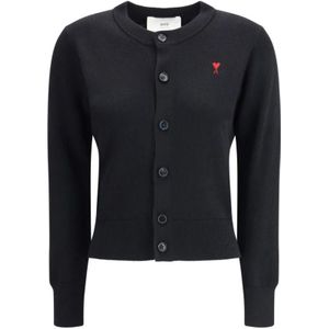 Ami Paris, Dames, Truien, Zwart, Maat: L Wol,