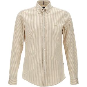 Hugo, Heren, Overhemden, Beige, Maat: M