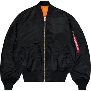 Alpha Industries, Heren, Jassen, Zwart, Maat: 2XL Nylon,