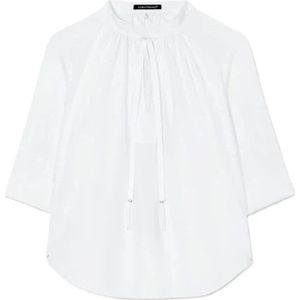 Luisa Cerano, Dames, Blouses & Shirts, Wit, Maat: XS Katoen,