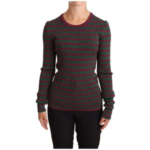 Dolce & Gabbana, Dames, Truien, Veelkleurig, Maat: XS Viscose,