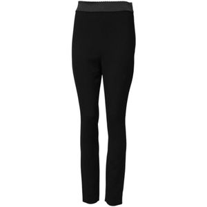 Dolce & Gabbana, Dames, Broeken, Zwart, Maat: XS Wol,