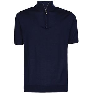 Eleventy, Heren, Truien, Blauw, Maat: XL Wol,