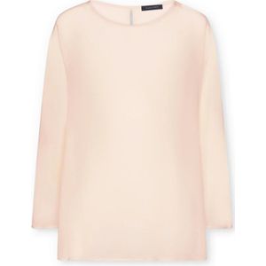 Elena Mirò, Dames, Blouses & Shirts, Beige, Maat: XS Zijde,