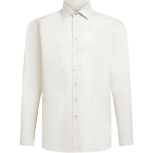 Etro, Heren, Overhemden, Beige, Maat: M Katoen,
