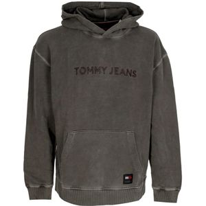 Tommy Hilfiger, Heren, Sweatshirts & Hoodies, Zwart, Maat: M Katoen,