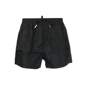 Dsquared2 Zwarte Boxer Midi Ondergoed , Black , Heren , Maat: M