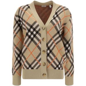 Burberry - Cardigan - Beige - Wol - Mohair - Polyamide