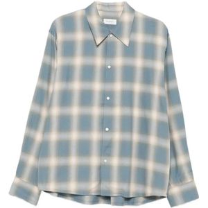 Second/Layer, Heren, Overhemden, Blauw, Maat: XL Tweed,