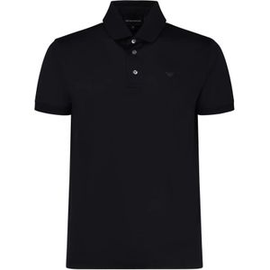 Emporio Armani, Heren, Tops, Blauw, Maat: S Katoen,