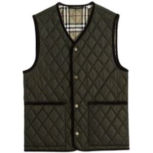 Burberry, Heren, Jassen, Groen, Maat: M Katoen,