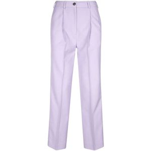 Karl Lagerfeld, Dames, Broeken, Paars, Maat: XS Wol,
