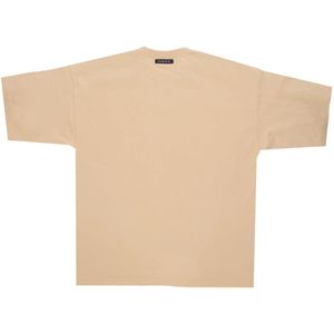 Nike, Heren, Tops, Beige, Maat: L Katoen,