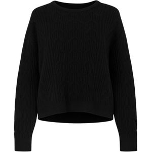 Twinset, Dames, Truien, Zwart, Maat: M Wol,