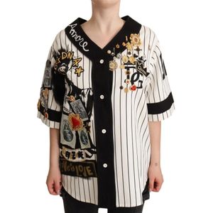 Dolce & Gabbana - Blouse - Zwart/Wit - Katoen