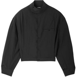 Jacquemus, Heren, Jassen, Zwart, Maat: M Polyamide,