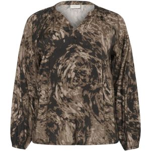 Kaffe Curve, Dames, Blouses & Shirts, Veelkleurig, Maat: 2XL