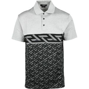 Versace, Heren, Tops, Zwart, Maat: L Katoen,