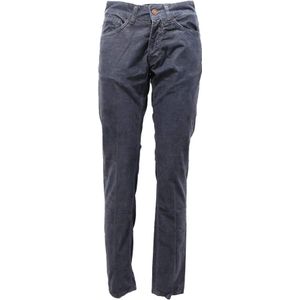 Michael Coal, Heren, Broeken, Blauw, Maat: W30 Velours,