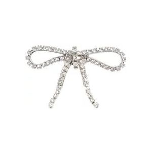Balenciaga Metallic Ribbon Ring Accessories , Gray , Dames , Maat: 52 MM