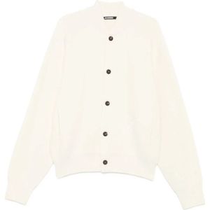 Jacquemus, Heren, Truien, Wit, Maat: L Wol,