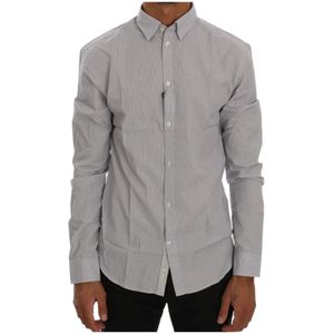 Gestreepte Lange Mouw Overhemd jurk