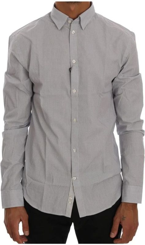 Gestreepte Lange Mouw Overhemd jurk