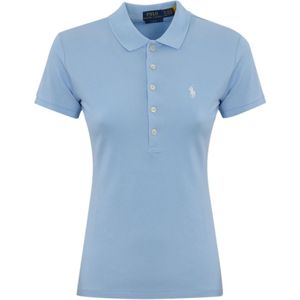 Polo Ralph Lauren, Dames, Tops, Blauw, Maat: M Piqué,
