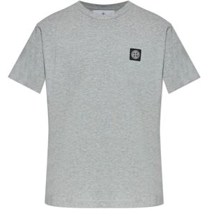Stone Island, Heren, Tops, Grijs, Maat: L Katoen,