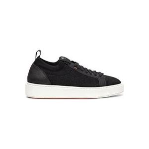Santoni Comfortabele Slip-On Sneaker , Black , Dames , Maat: 38 1/2 EU