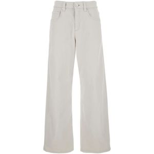Brunello Cucinelli, Dames, Jeans, Wit, Maat: XS Katoen,
