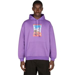 Rassvet, Heren, Sweatshirts & Hoodies, Paars, Maat: M Katoen,