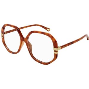 Chloé - CH0107O - Optische Monturen - Bruin Transparant - Acetaat Geometrisch