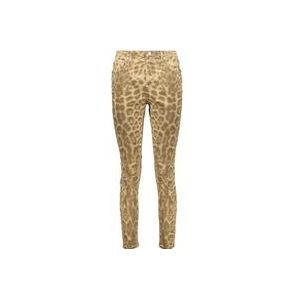 Burberry Leopard Print Skinny Jeans , Multicolor , Dames , Maat: W29