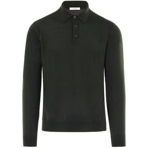 Paolo Pecora, Heren, Tops, Groen, Maat: 2XL Wol,