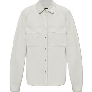 Dsquared2, Heren, Overhemden, Grijs, Maat: M Katoen,