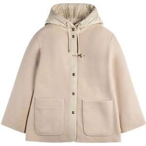 Fay, Dames, Jassen, Beige, Maat: XS Wol,