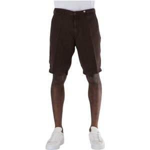 Myths, Heren, Korte broeken, Bruin, Maat: 2XL Linnen,